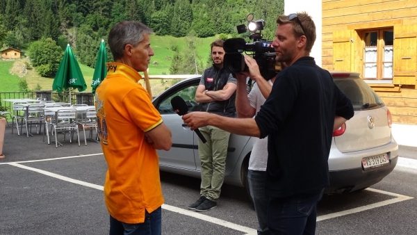 TF1 à La Vallée pour un reportage sur le VTT